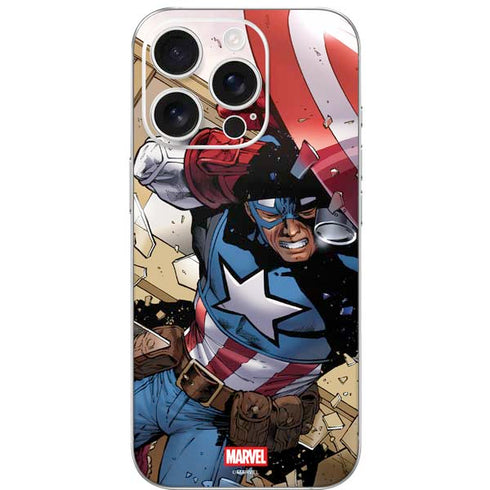 Marvel Captain America Epic Shield Break iPhone 16 Pro Skin